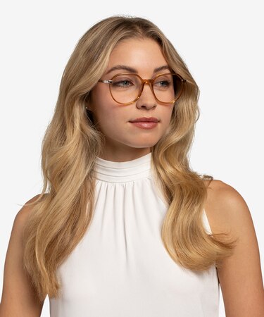 Clear Brown Niagara -  Acetate Eyeglasses