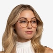 Niagara Clear Brown AcetateEyeglass Frames for Women from EyeBuyDirect