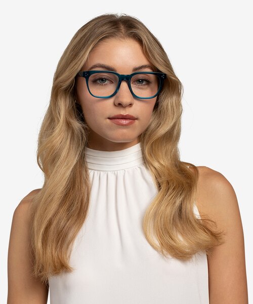 Adriatic Clear Blue AcetateEyeglass Frames for Women from EyeBuyDirect