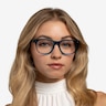 Adriatic Clear Blue AcetateEyeglass Frames for Women from EyeBuyDirect