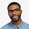 Adriatic Clear Khaki Green AcetateEyeglass Frames for Men from EyeBuyDirect