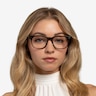 Adriatic Clear Khaki Green AcetateEyeglass Frames for Women from EyeBuyDirect