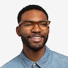 Adriatic Clear Brown AcetateEyeglass Frames for Men from EyeBuyDirect