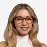 Adriatic Clear Brown AcetateEyeglass Frames for Women from EyeBuyDirect