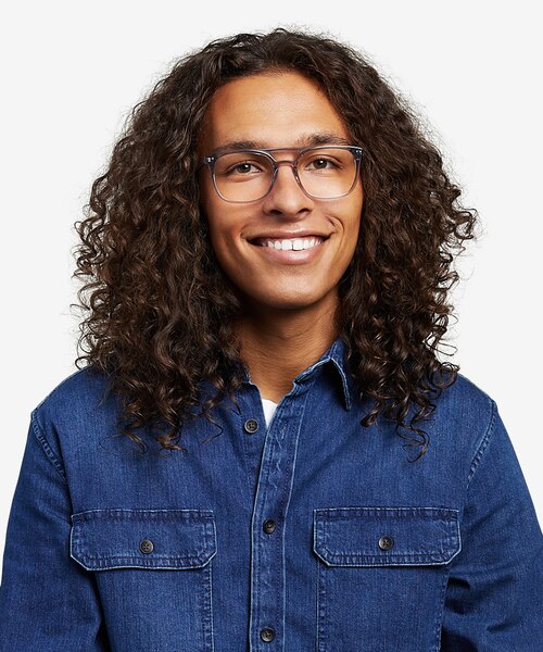 Eclipse Clear Gray AcetateEyeglass Frames for Men from EyeBuyDirect