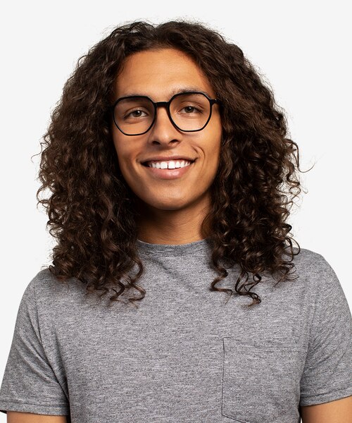 Tiki Black AcetateEyeglass Frames for Men from EyeBuyDirect