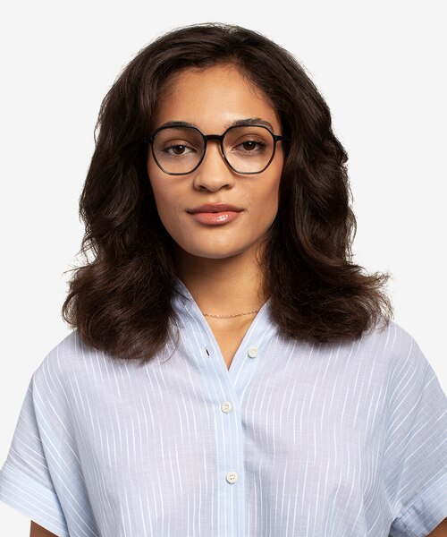 Tiki Clear Gray AcetateEyeglass Frames for Women from EyeBuyDirect