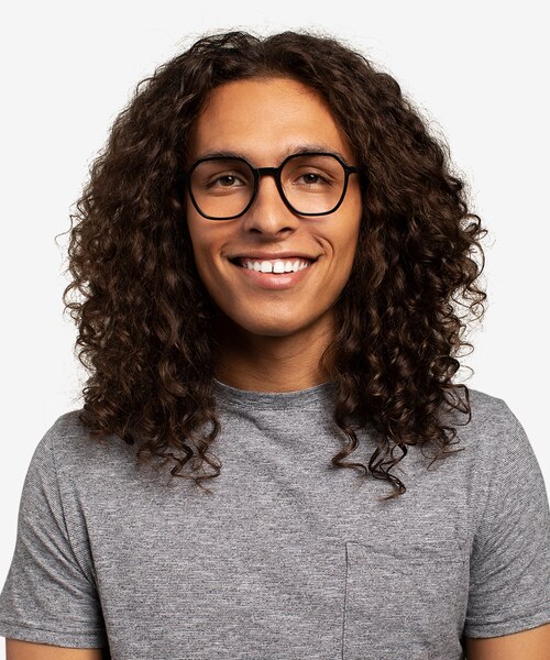 Oscar Black AcetateEyeglass Frames for Men from EyeBuyDirect