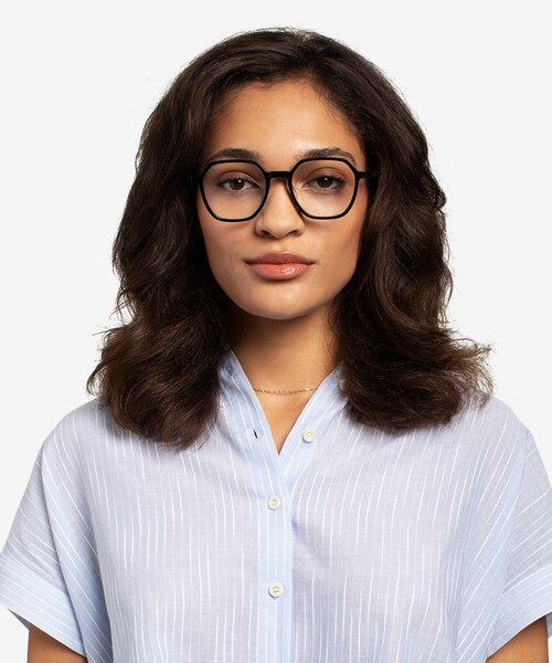 Oscar Black AcetateEyeglass Frames for Women from EyeBuyDirect