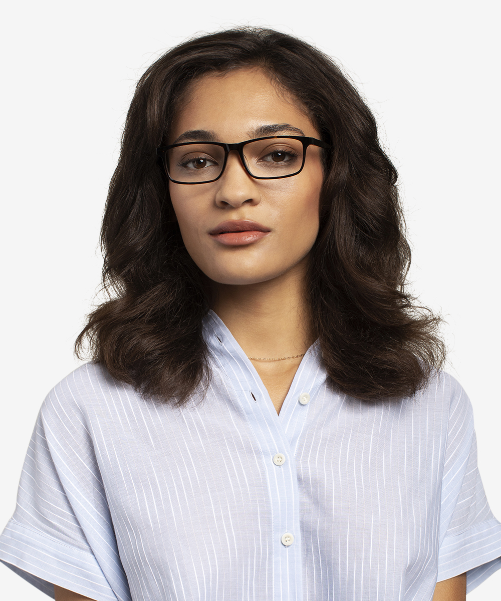 Jonas Rectangle Tortoise Black Full Rim Eyeglasses Eyebuydirect Canada