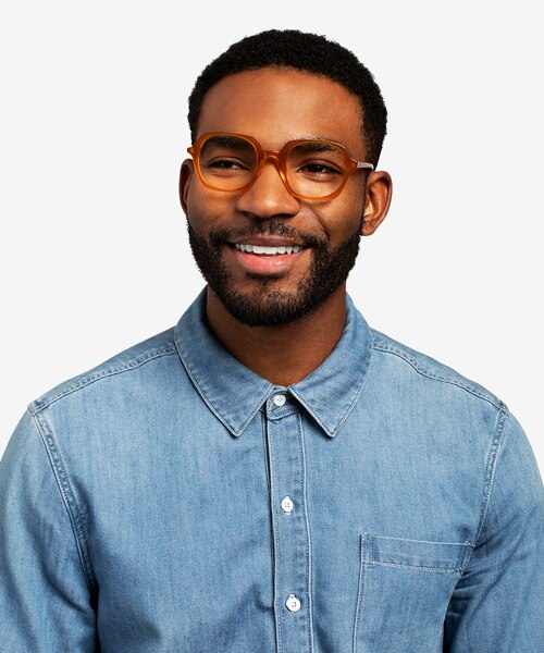 Faubourg Orange AcetateEyeglass Frames for Men from EyeBuyDirect