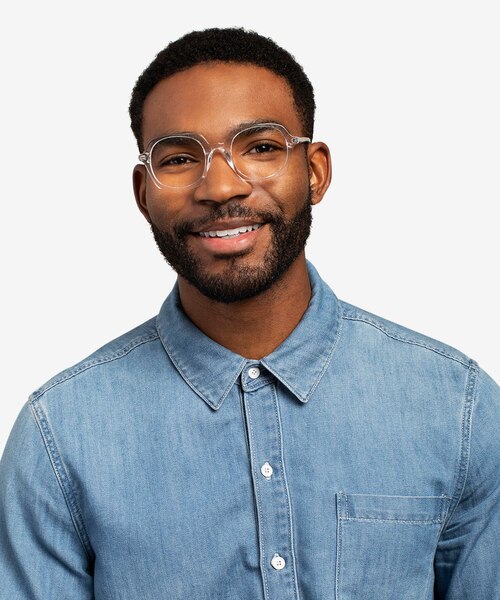 Faubourg Transparent AcétateMontures de lunettes de vue pour Hommes d'EyeBuyDirect