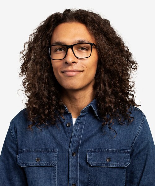 Francisco Black AcetateEyeglass Frames for Men from EyeBuyDirect