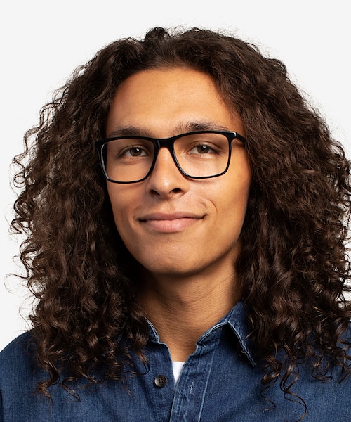 Francisco Black AcetateEyeglass Frames for Men from EyeBuyDirect