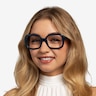 Provence Dark Blue AcetateEyeglass Frames for Women from EyeBuyDirect
