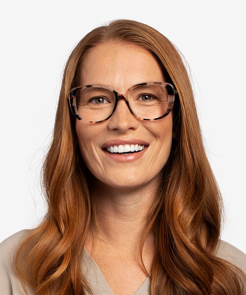Mileva Ivory Tortoise AcetateEyeglass Frames for Women from EyeBuyDirect