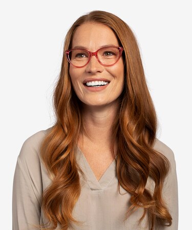 Clear Pink Cali -  Acetate Eyeglasses