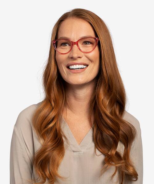 Clear Pink Cali -  Acetate Eyeglasses