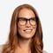Cassie Burgundy Acétate Montures de lunettes de vue pour Femmes d'EyeBuyDirect