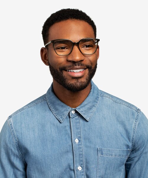 Nobel Clear Green AcetateEyeglass Frames for Men from EyeBuyDirect