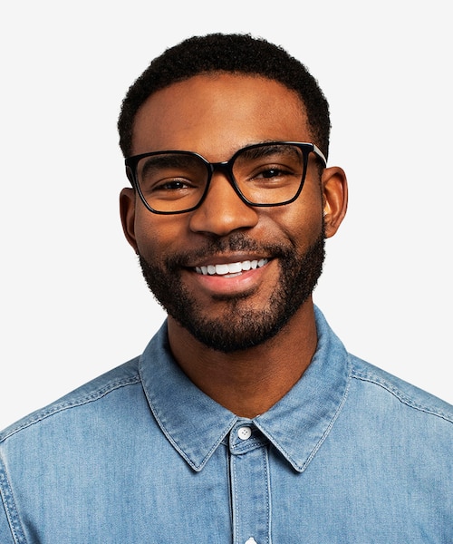 Nobel Black AcetateEyeglass Frames for Men from EyeBuyDirect