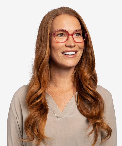 Anemone Clear Pink AcetateEyeglass Frames for Women from EyeBuyDirect
