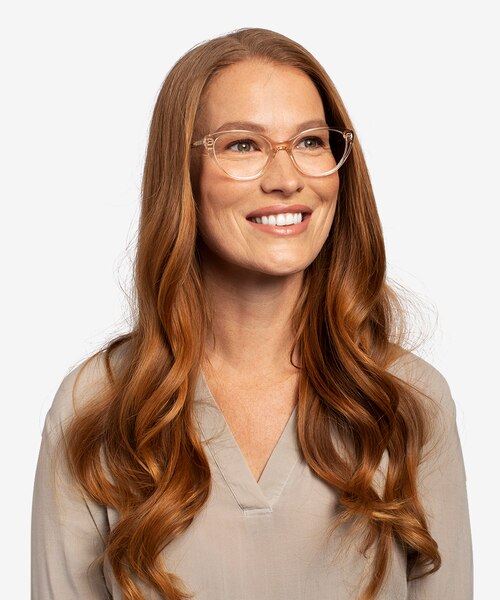 Twinkle Clear Brown AcetateEyeglass Frames for Women from EyeBuyDirect