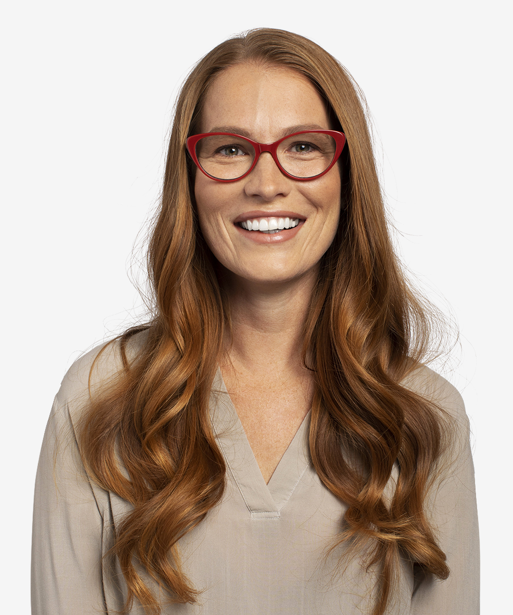 Twinkle Cat Eye Red Glasses for Women Eyebuydirect