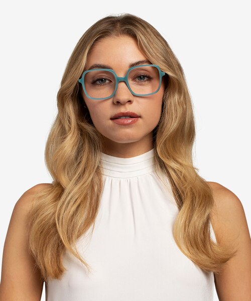 Domingo Blue AcetateEyeglass Frames for Women from EyeBuyDirect