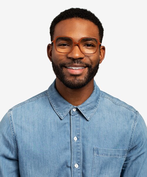 Domingo Brown AcetateEyeglass Frames for Men from EyeBuyDirect