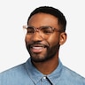 Lunar Clear Brown AcetateEyeglass Frames for Men from EyeBuyDirect