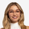 Lunar Clear Brown AcetateEyeglass Frames for Women from EyeBuyDirect