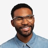 Lunar Clear Gray AcetateEyeglass Frames for Men from EyeBuyDirect