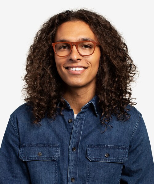 Zephyr Brown AcetateEyeglass Frames for Men from EyeBuyDirect
