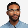 Outside Blue AcetateEyeglass Frames for Men from EyeBuyDirect