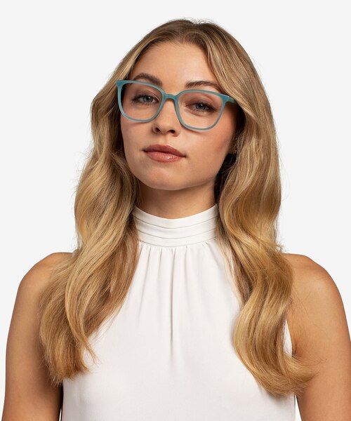 Outside Blue AcetateEyeglass Frames for Women from EyeBuyDirect