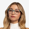 Outside Blue AcetateEyeglass Frames for Women from EyeBuyDirect