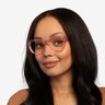 Judy Clear Pink AcetateEyeglass Frames for Women from EyeBuyDirect