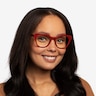 Judy Red AcetateEyeglass Frames for Women from EyeBuyDirect
