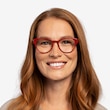 Sarah Red AcetateEyeglass Frames for Women from EyeBuyDirect