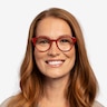 Sarah Red AcetateEyeglass Frames for Women from EyeBuyDirect