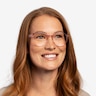 Sarah Clear Pink AcetateEyeglass Frames for Women from EyeBuyDirect