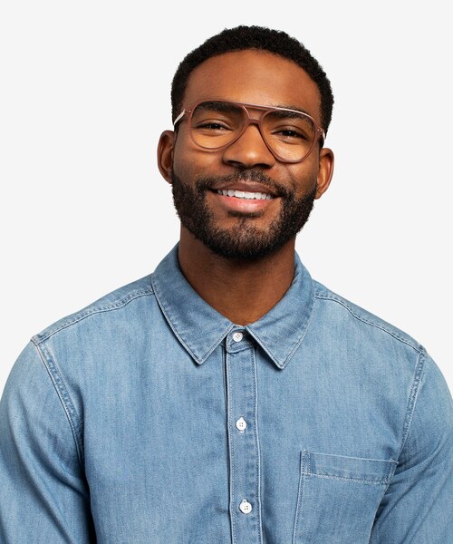 Rewind Brown AcetateEyeglass Frames for Men from EyeBuyDirect