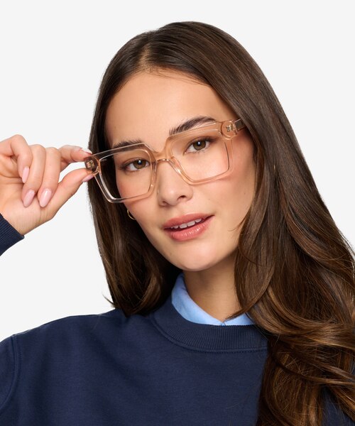 Granada Clear Pink AcetateEyeglass Frames for Women from EyeBuyDirect