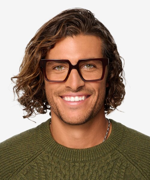 Granada Dark Brown AcetateEyeglass Frames for Men from EyeBuyDirect