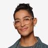 Leonia Jaune pâle AcétateMontures de lunettes de vue pour Hommes d'EyeBuyDirect