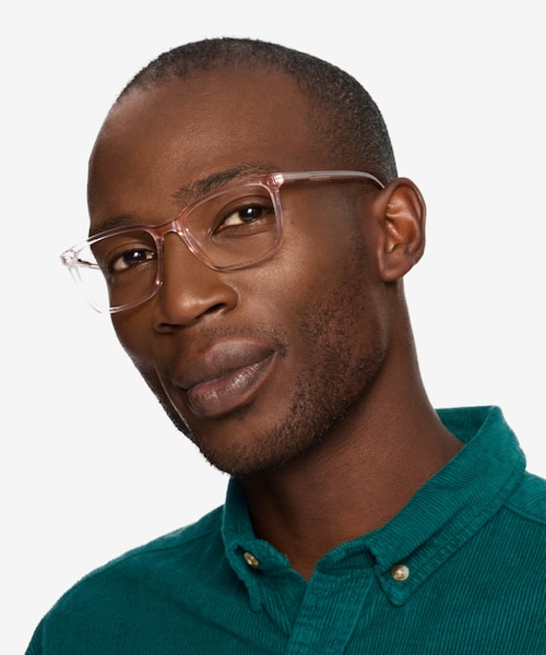 Panoply Clear Pink AcetateEyeglass Frames for Men from EyeBuyDirect
