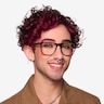 Veronese Dark Brown AcetateEyeglass Frames for Men from EyeBuyDirect