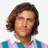 Modern Clear Pink AcetateEyeglass Frames for Men from EyeBuyDirect