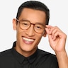 Ebullience Brown AcetateEyeglass Frames for Men from EyeBuyDirect